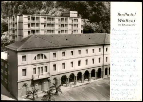 Ansichtskarte Bad Wildbad Fotokarte - Badhotel 1964