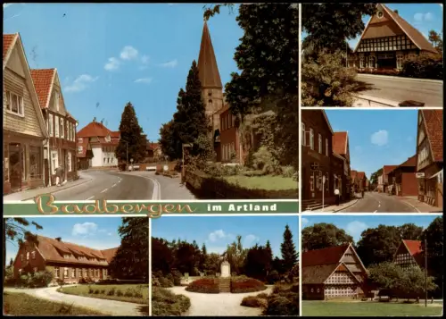 Ansichtskarte Badbergen Stadtteilansichten Straßen 1974