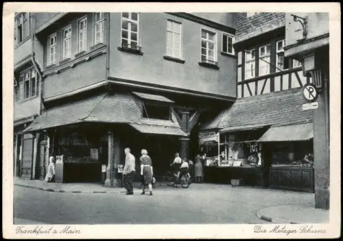 Ansichtskarte Frankfurt am Main Die Metzger Schirne 1929