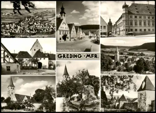 Ansichtskarte Greding Stadtteilansichten Mehrbild 1975