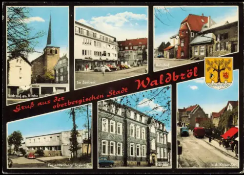 Waldbröl Mehrbildansicht von Waldbröl im Oberbergischen Land 1970