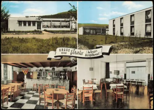 Vaake-Reinhardshagen Ansichten vom Treidlerhof in Vaake, Weserbergland 1970