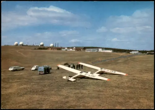 Ansichtskarte Gersfeld (Rhön) Wasserkuppe Segelflugzeuge 1971
