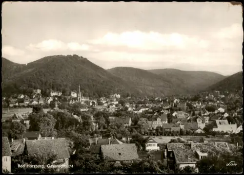 Ansichtskarte Bad Harzburg Totale Fotokarte 1961