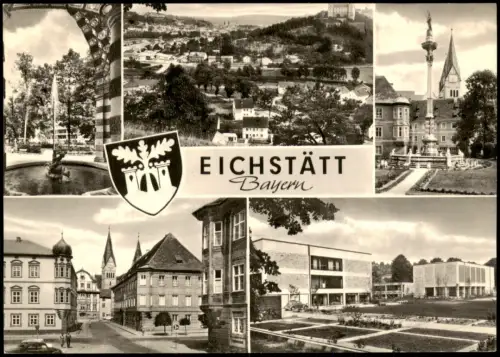 Ansichtskarte Eichstätt Mehrbild Stadtansichten Denkmal Straße 1971