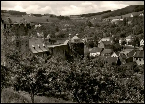 Ansichtskarte Münstereifel Stadt mit Burg 1954