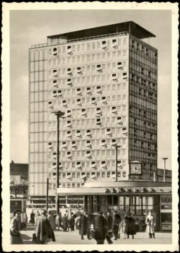 Ansichtskarte Nürnberg Hochhaus am Plärrer 1954