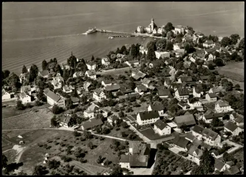 Ansichtskarte Wasserburg am Bodensee Luftbild Luftaufnahme 1971