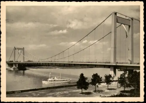 Ansichtskarte Köln Mülheimer Brücke 1956