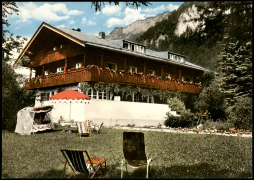 Ansichtskarte Bischofswiesen Kosmetik Kurheim Berchtesgaden 1971