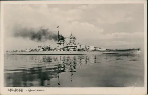 Schiffe Schifffahrt Kriegsschiffe Marine Schlachtschiff Gneisenau 1938