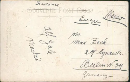 Postcard Québec St. John Street 1912  Kanada Canada