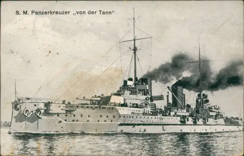 S. M. Panzerkreuzer von der Tann Schiffe Kriegsschiffe Marine 1915