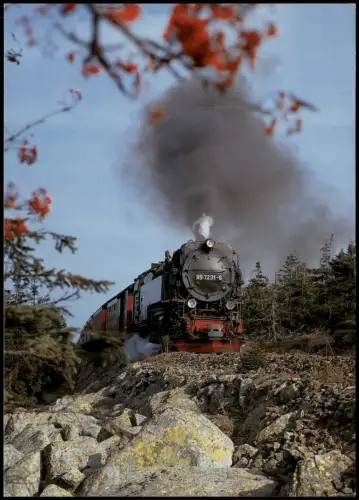 Wernigerode Dampflok 99 7231-6 Harzer Schmalspurbahnen  Brockenspirale 1998