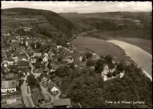 Ansichtskarte Bodenwerder-Polle Luftbild Fliegeraufnahme 1964
