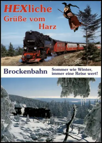 Ilsenburg (Harz) Brockenbahn (Brocken) - 99 7237-3 und 99 7233-2 1998