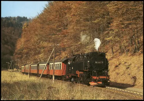 Ansichtskarte Netzkater Lok 997241 mit P 14407 1988