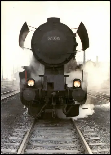Freistadt Oberösterreich Freystadt Güterzug-Lokomotive 52 3615 im Bahnhof 1975