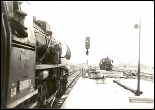 Dampflokomotive Baureihe 52 im Bahnbetriebswerk Lichtenberg 1978
