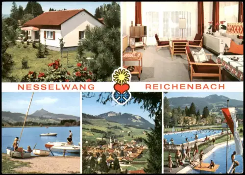 Nesselwang Reichenbach Feriendorfverwaltung mit Innenansichten 1971