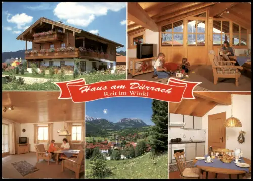 Ansichtskarte Reit im Winkl Haus am Dürrach 4 Bild Innenansichten 1982