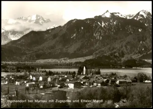 Ansichtskarte Hechendorf-Murnau Stadtpartie 1969