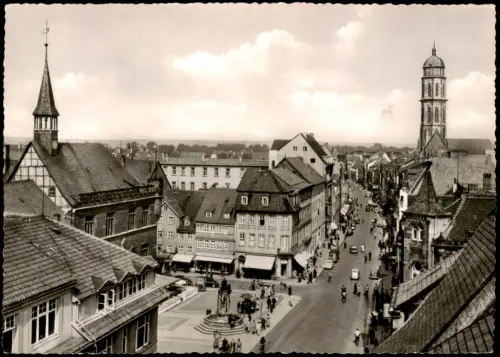 Ansichtskarte Göttingen Blick auf Rathaus und Jakobikirche 1972