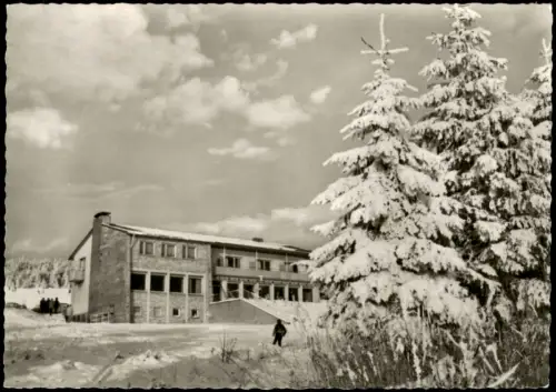 Ansichtskarte Grebenhain Winter Bergrasthof Herchenhainer Höhe 1968