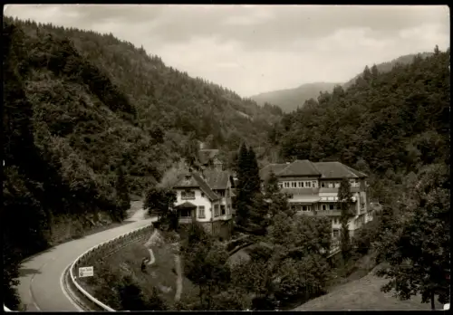 Ansichtskarte Oppenau Hotel Taube Lierbachtal - Fotokarte 1963