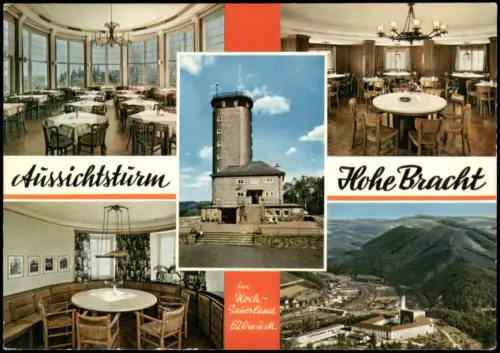 Ansichtskarte Kirchhundem Aussichtsturm Hohe Bracht mit Innenansichten 1977
