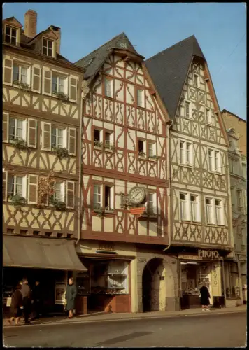Ansichtskarte Trier Hauptmarkt mit Geschäften 1970