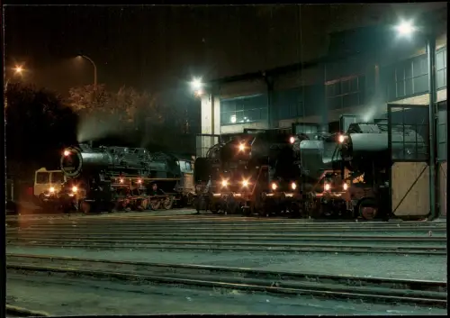 Südvorstadt-Dresden Dampflokomotiven im Bahnbetriebswerk Dresden-Altstadt 1992
