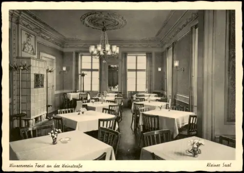 Ansichtskarte Forst an der Weinstraße Winzerverein Gastraum 1959