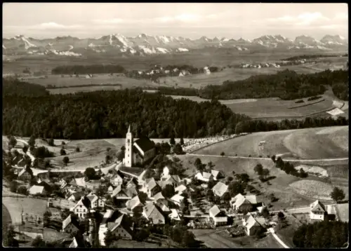 Ansichtskarte Rickenbach Luftbild Landgasthof zum Engel 1969