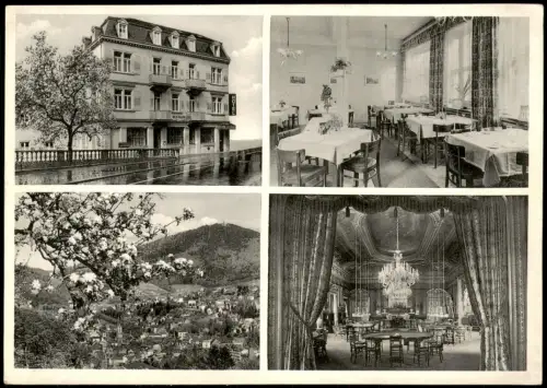 Ansichtskarte Baden-Baden 4 Bild Hotel Restaurant zum Bock Innen 1966