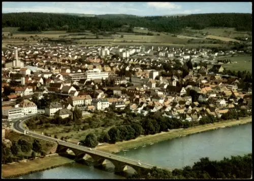 Ansichtskarte Marktheidenfeld Luftbild Luftaufnahme 1969