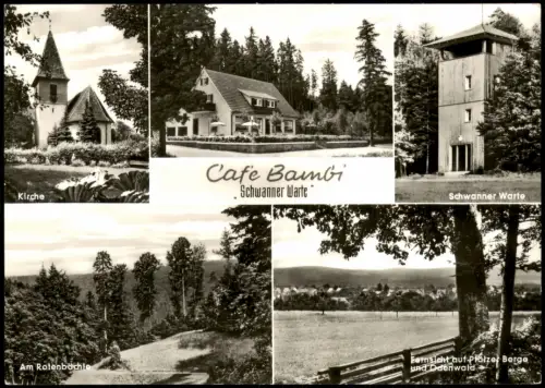 Neuenbürg im Schwarzwald Mehrbild Wald-Cafe Schwanner Warte 1978
