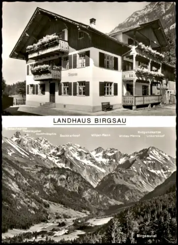 Ansichtskarte Oberstdorf (Allgäu) Landhaus Birgsau 1965