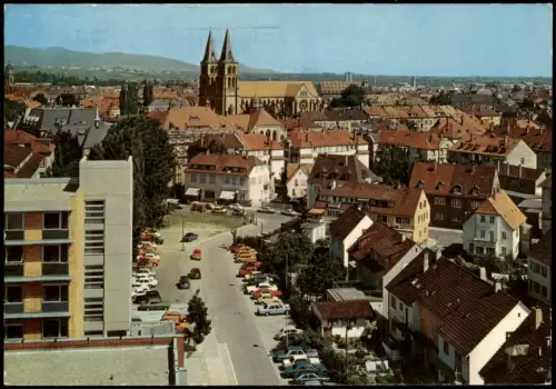 Ansichtskarte Landau in der Pfalz Blick zur Marienkirche 1973