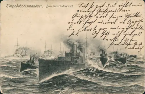 Schiffe Schifffahrt Kriegsschiffe Marine Manöver Torpedoboote 1914