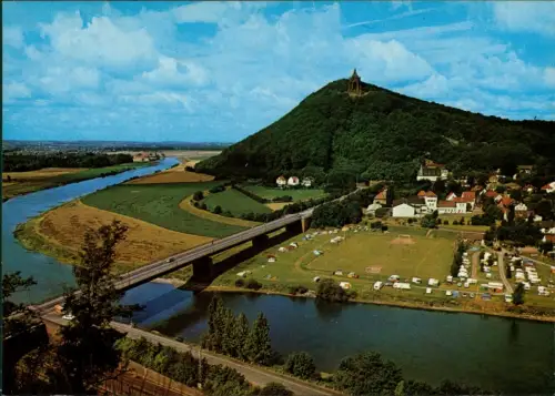 Ansichtskarte Porta Westfalica Panorama-Ansicht 1985