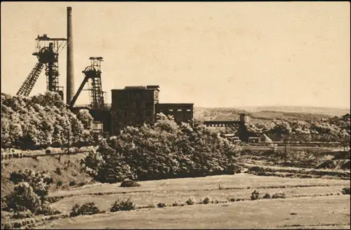 Ansichtskarte Klarenthal-Saarbrücken Grube Velsen 1935