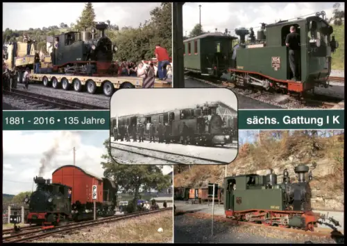 Seifersdorf-Dippoldiswalde Sächsische Dampflokomotive I K Nr. 54  Sachsen 2016