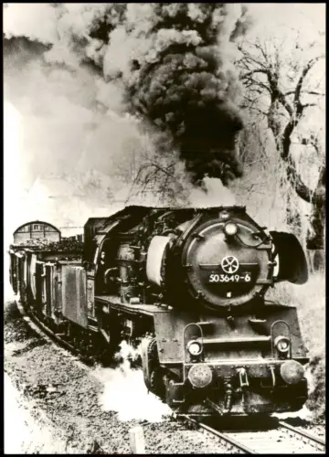 Gernrode-Quedlinburg Dampflokomotive Baureihe 50.35-37 mit Nahgüterzug 1976