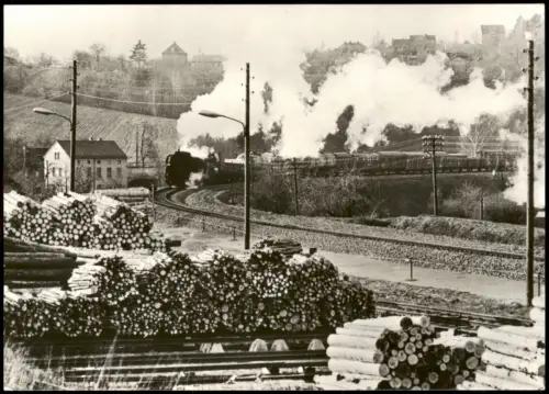 Röppisch-Gera Dampflokomotivenim Einsatz Baureihe 58.30 bei Gera-Röppisch 1982