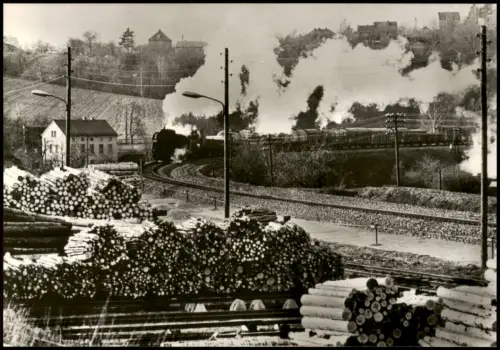 Röppisch-Gera Dampflokomotivenim Einsatz Baureihe 58.30 bei Gera-Röppisch 1983