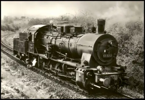 Ansichtskarte  Dampflokomotive Baureihe 57.10-35 (Preußische G 10) 1970