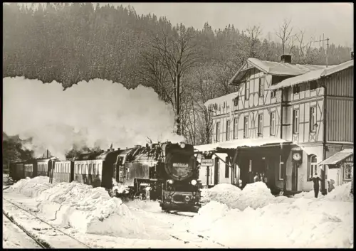 Ansichtskarte Ilfeld-Harztor Bahnhofer Eisfelder Talmühle 1985/1982