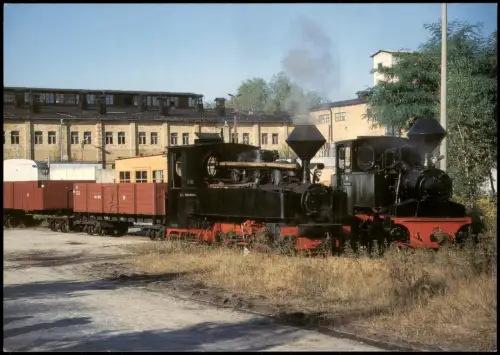 .Sachsen Dampflokomotiven Waldeisenbahn Muskau in der Ziegelei Weißwasser 1997