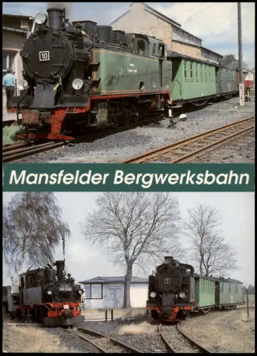 Klostermansfeld-Gerbstedt Lokomotiven der Mansfelder Bergwerksbahn 1994
